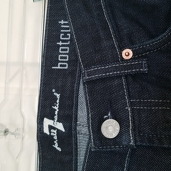 NWOT 7 For All Mankind Dark Navy Men's Bootcut Jeans - Picture 2 of 6